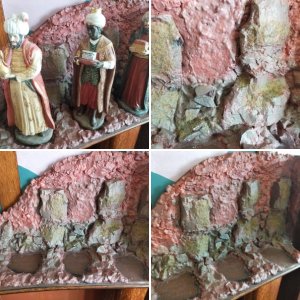 Desert backdrop for three kings