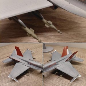 Academy 1/72 F/A 18C in progress