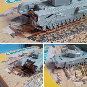 Churchill Mark 3 Tunisia Dragon 72nd scale WIP